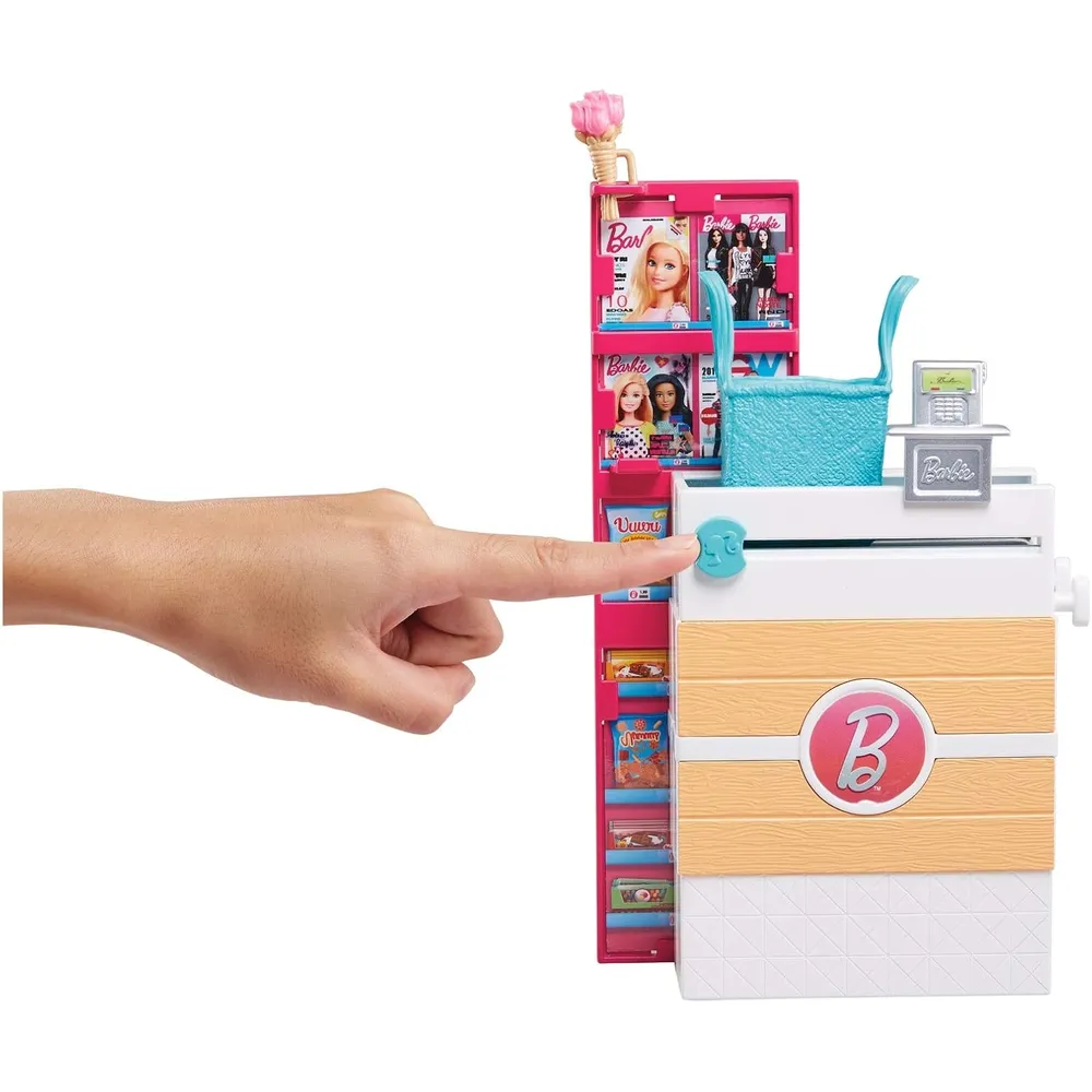 BARBIE MUÑECA SUPERMERCADO CON CARRITO FUNCIONAL RUBIA
