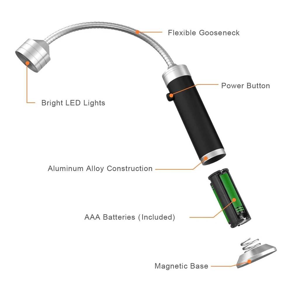 b079n6krdq_3.webp Accesorios para Parrilla de Barbacoa - Accesorios para Exteriores - Lámpara de Noche Led Magnética - Cuello de Cisne Flexible - Suministros de Viajero - Encendedor de Suministros para Viajeros - Regalo para Hombres - Papá - Pellet - Weber - Ahumador - Pitboss - Parrilla Blackstone - Gadget