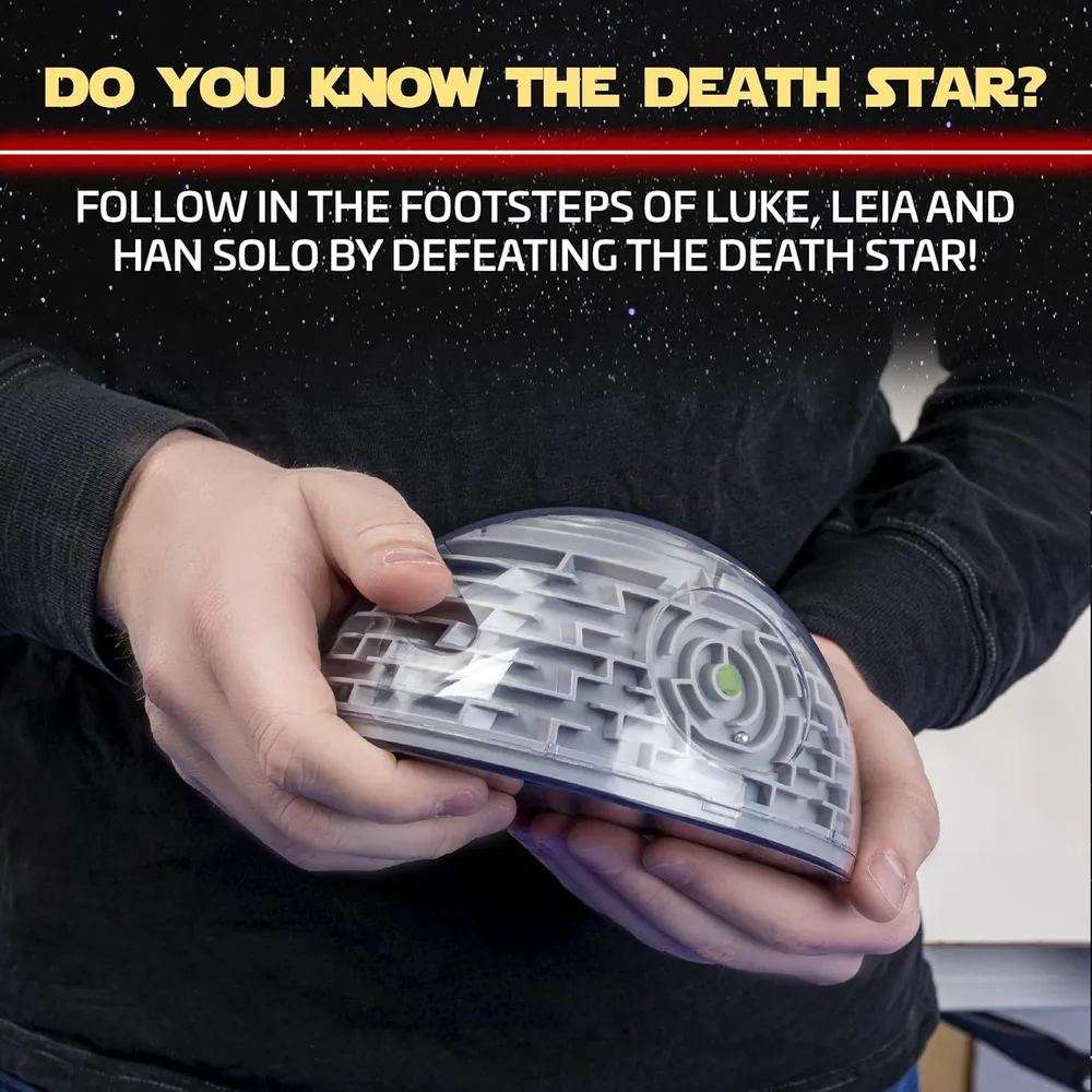 b07b58pl89_2_webp.webp Paladone Star Wars Death Star Maze, laberinto 3D gris