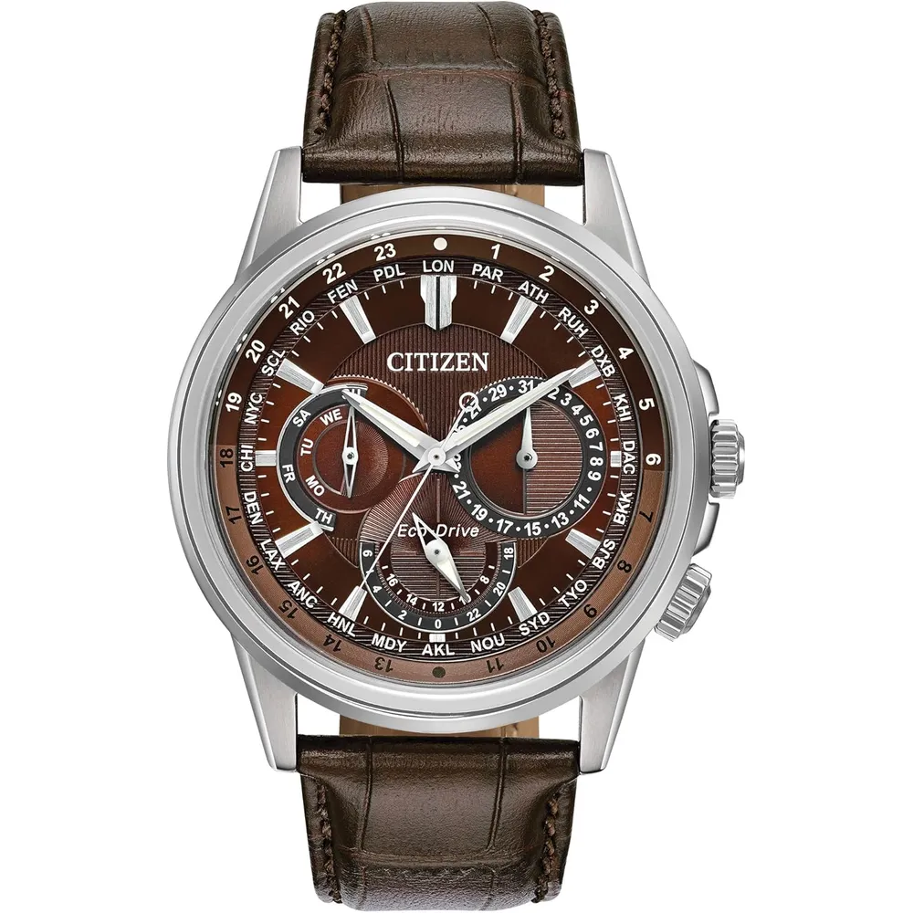 Bulova reloj clásico para hombre de cuarzo multifunción con esfera negra | 43 mm