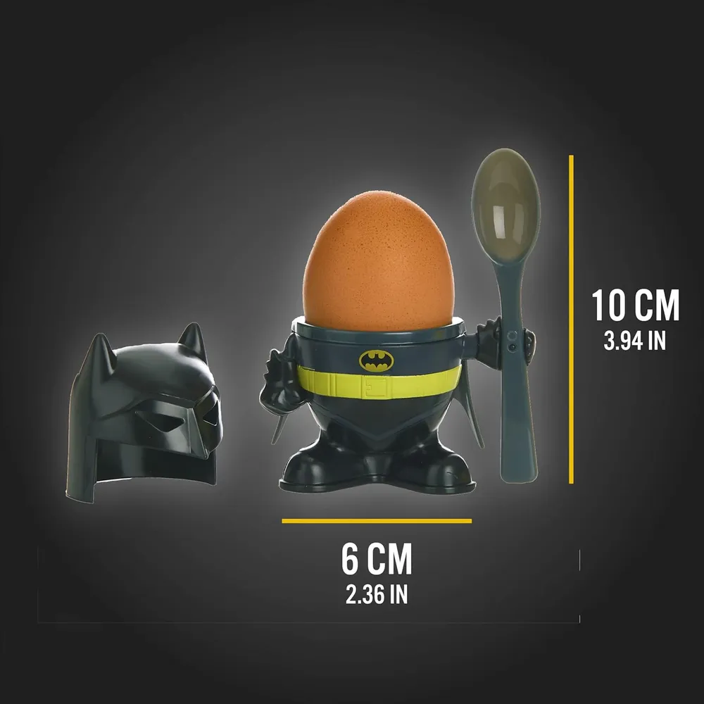 Paladone Batman, juego de desayuno con huevera cuchara y cortador oficial