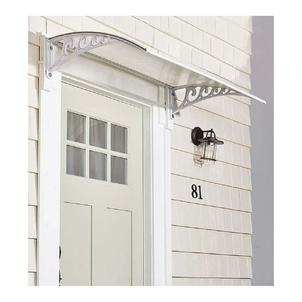 The Lakeside Collection Toldo Blanco de 47.5" para Ventana O Toldo para Puerta Delantera - Protege de La Lluvia y La Nieve