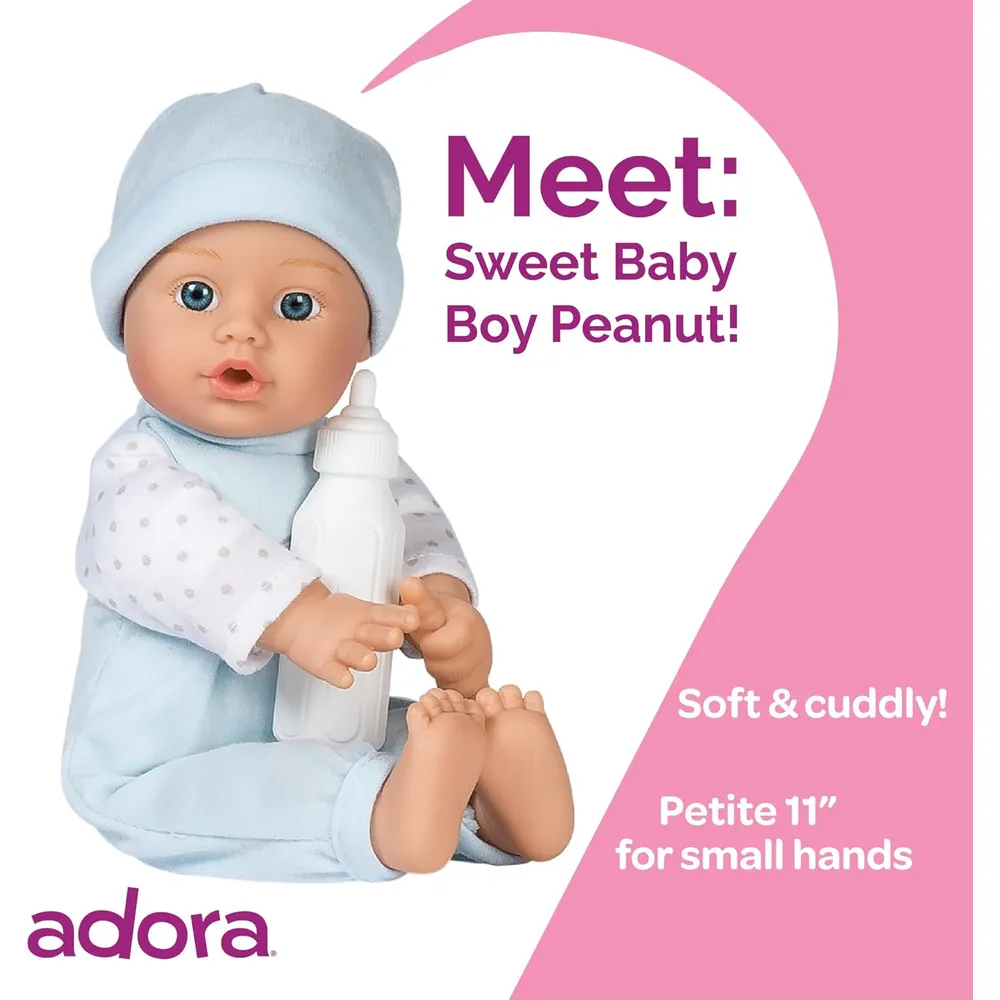 ADORA Sweet Baby muñeca bebé 11"/28 cm | Azul