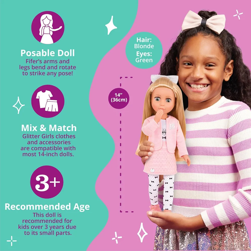 b07bq9xwvd_3_webp.webp GLITTER GIRLS pack de 2 muñecas de moda 14"/35 cm con accesorios