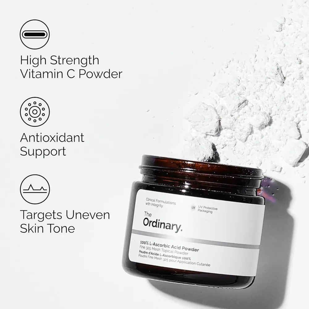 The Ordinary polvo Ácido L-Ascórbico Vitamina C pura antioxidante | 20 ml.