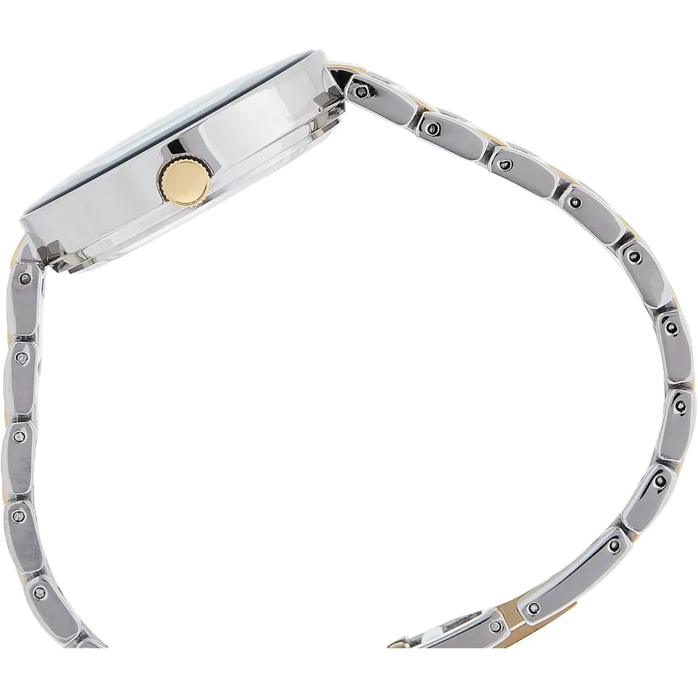 Anne Klein AK/1362GNRG reloj para dama con diamante genuino | 32 mm - Plateado/Dorado/azul marino