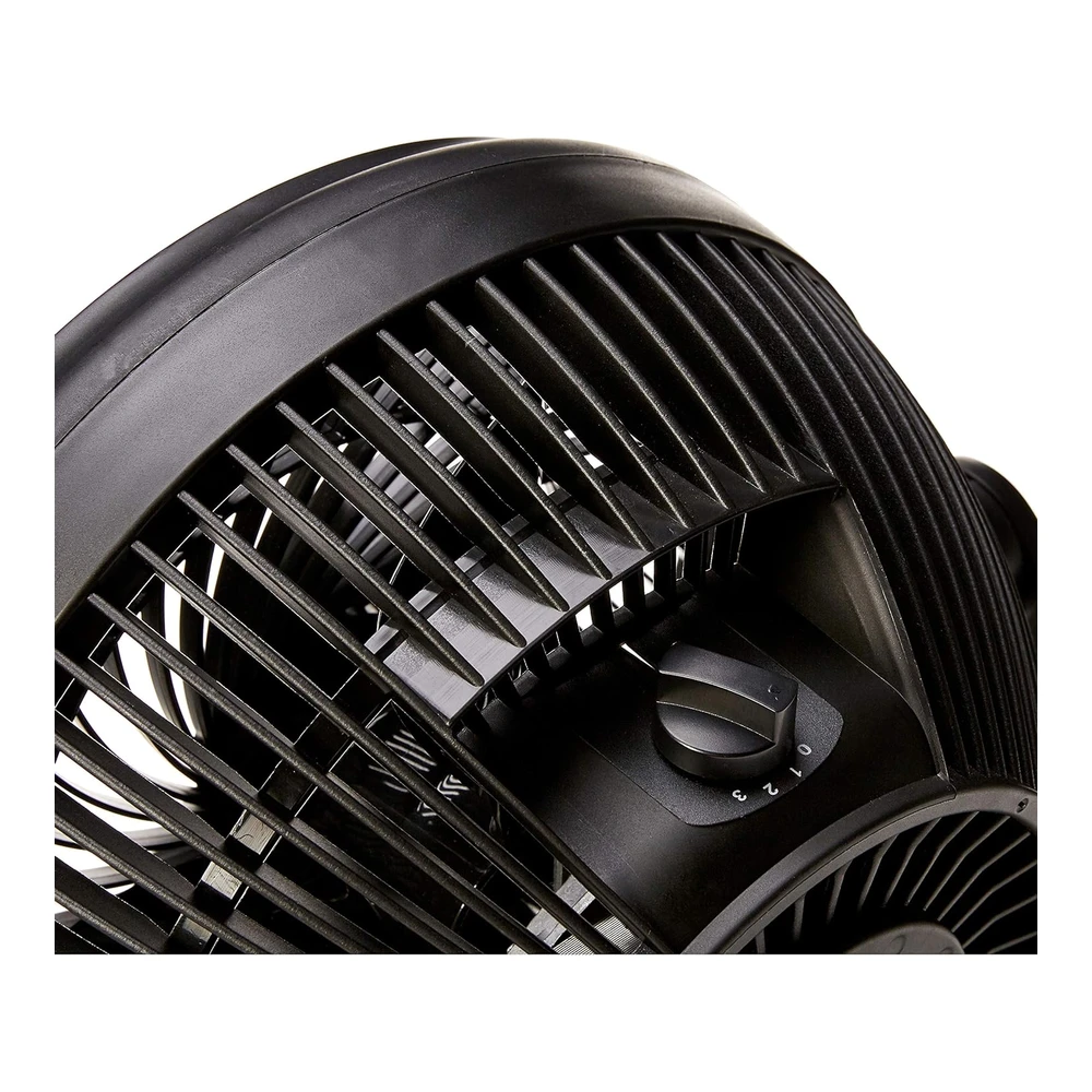 AMAZON BASICS VENTILADOR DE MESA 11" – CIRCULADOR SILENCIOSO DE 3 VELOCIDADES – NEGRO