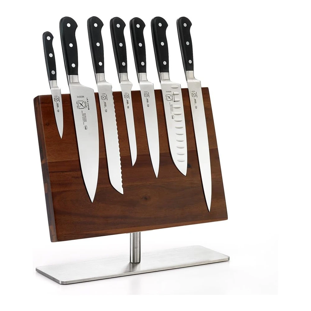 MERCER CULINARY JUEGO DE 8 CUCHILLOS MAGNÉTICOS RENAISSANCE BOARD 7 - 14 1 / 8 X 10 1 / 4 - ACERO INOXIDABLE