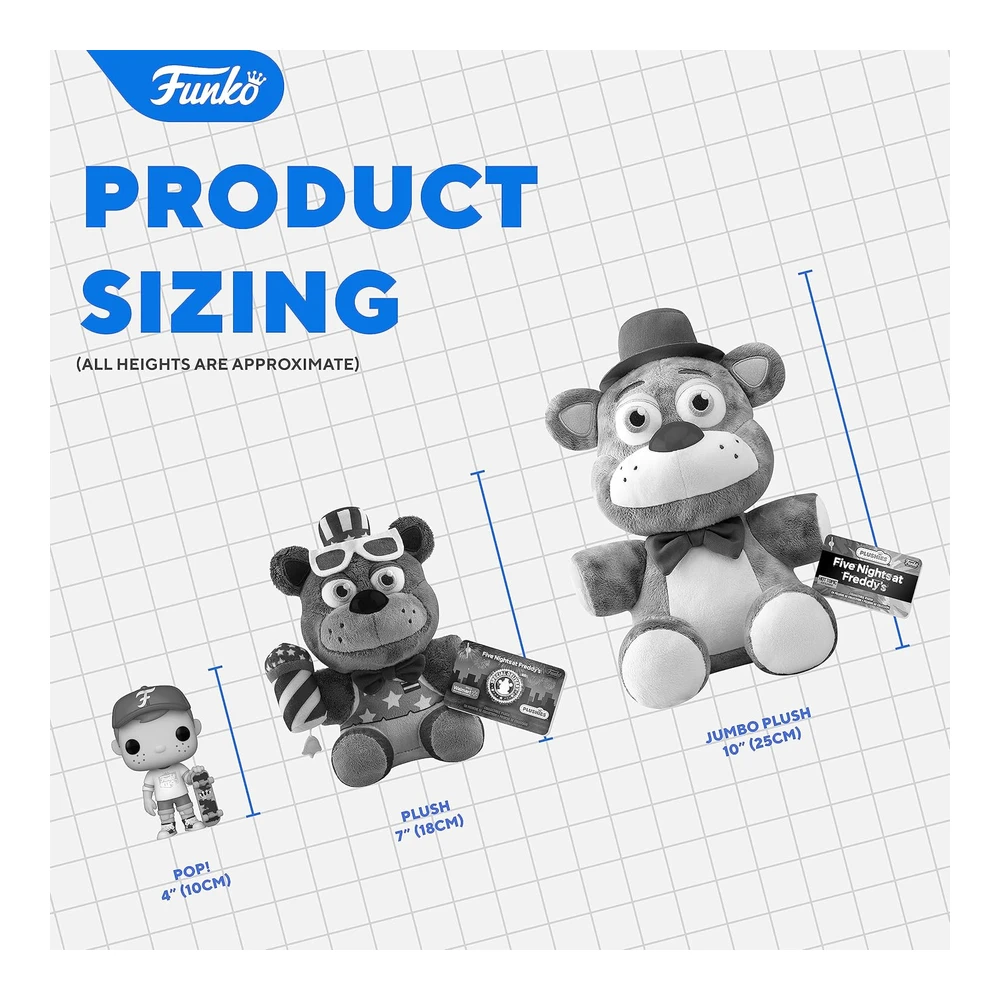 Funko Felpa - Five Nights At Freddy's (Fnaf) Pizza Sim - Lefty - Simulador de Pizza Fnaf - Peluche Suave Coleccionable