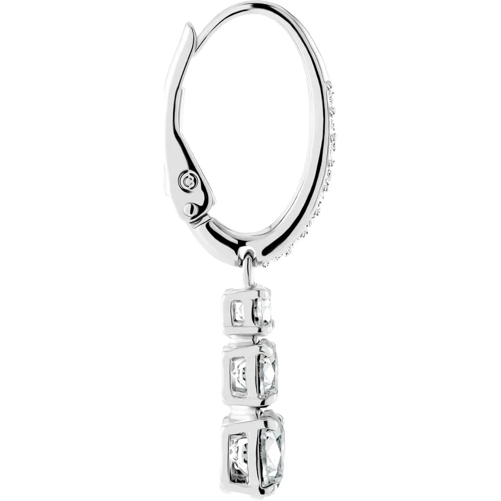 SWAROVSKI ARETES DROP TRILOGY STILLA ATTRACT ACABADO RODIO PARA MUJER | PLATEADO