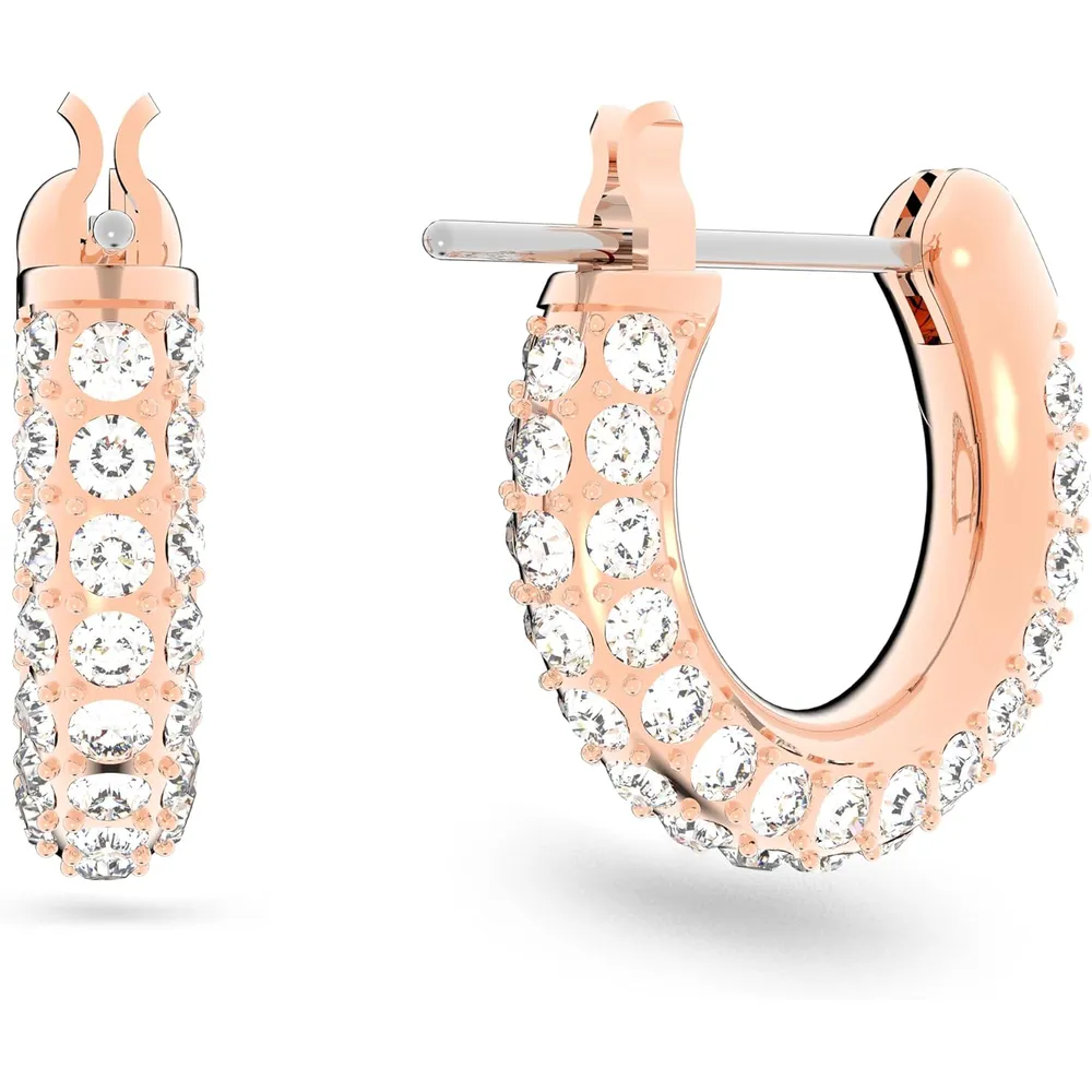 b07dqrtbz1_1_webp.webp SWAROVSKI ARETES HOOP STONE ACABADO ORO ROSA PARA MUJER | ORO ROSA