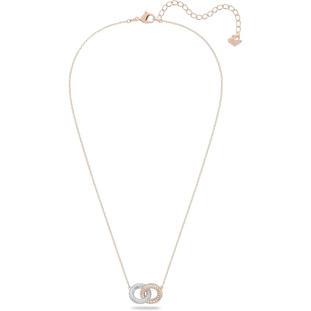 SWAROVSKI COLLAR PENDIENTE CIRCULAR DEXTERA ACABADO ORO ROSA PARA MUJER | ORO ROSA / RODIO