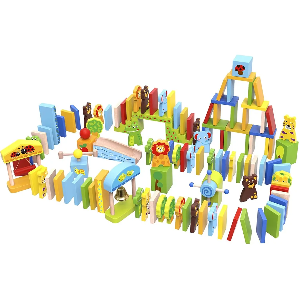 JUEGO BLOQUES DOMINÓ ZOO-OMINOES FAT BRAIN