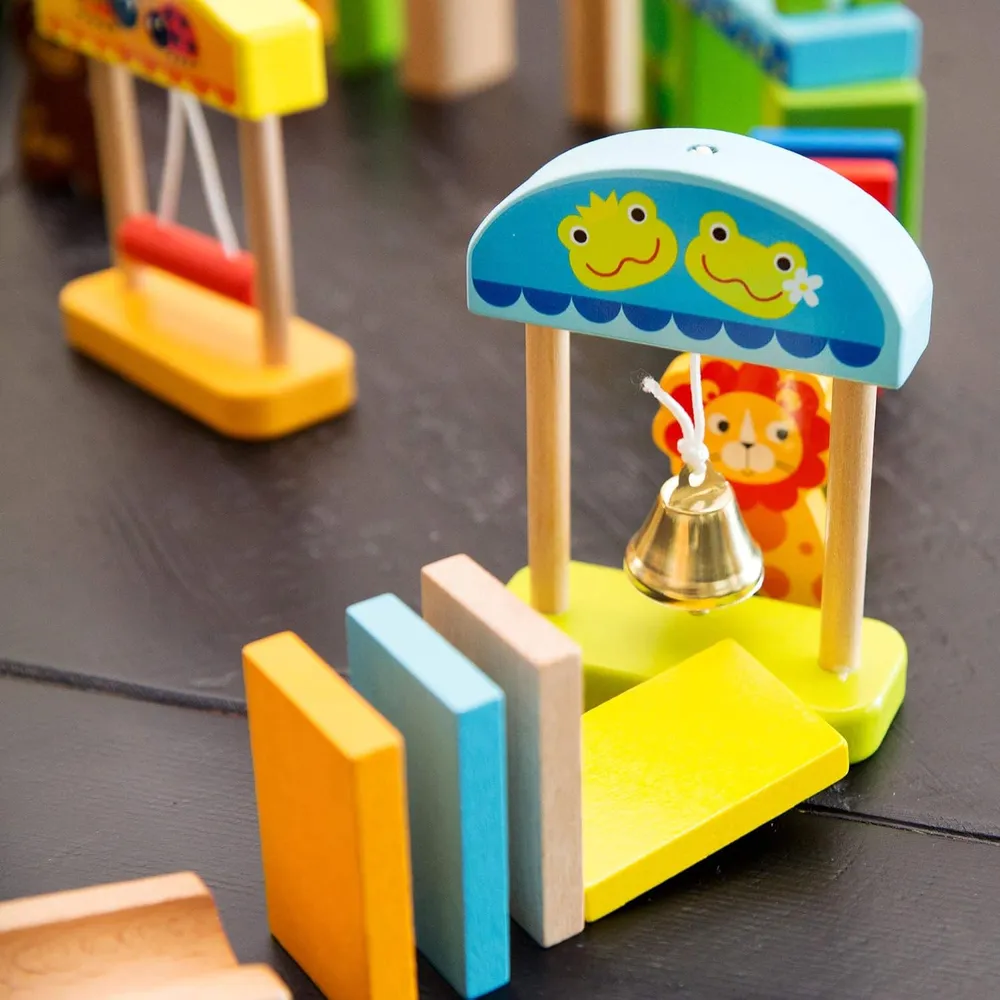 JUEGO BLOQUES DOMINÓ ZOO-OMINOES FAT BRAIN