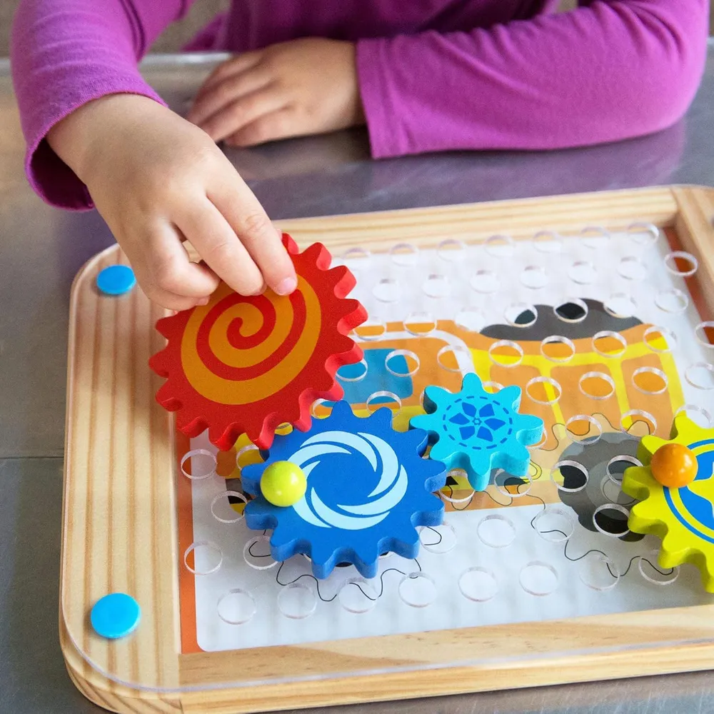 JUEGO ROMPECABEZAS DE ENGRANAJES DE MADERA FAT BRAIN