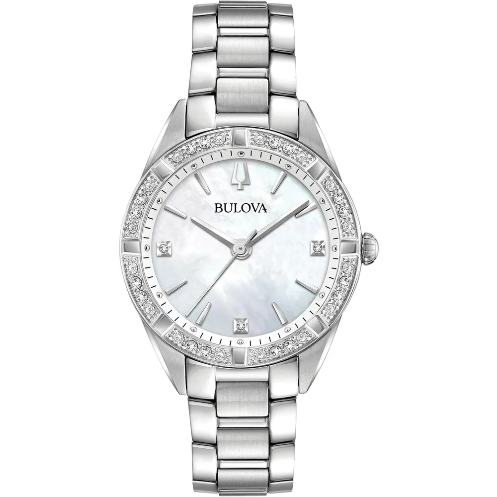 b07flnnvk6_0_webp.webp Bulova reloj clásico Sutton cuarzo mujer diamantes brazalete acero inoxidable | Plateado