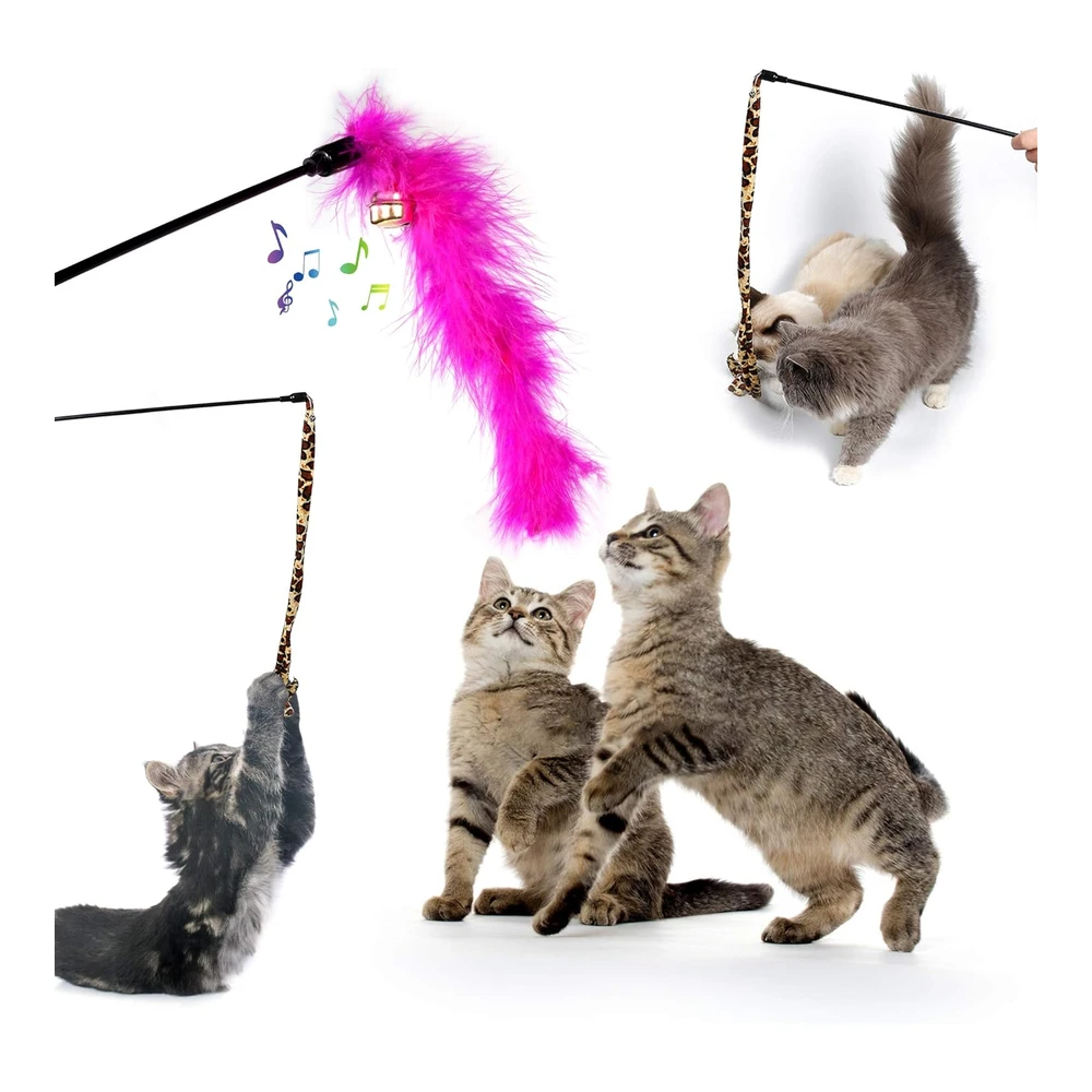 b07fy82ypp_4.webp Ailuki 31 Piezas de Juguetes para Gatos Surtidos Incluye Túnel de 2 Vías Teaser de Plumas de Gato Pez Hierba Gatera Entre Otras | Multicolor