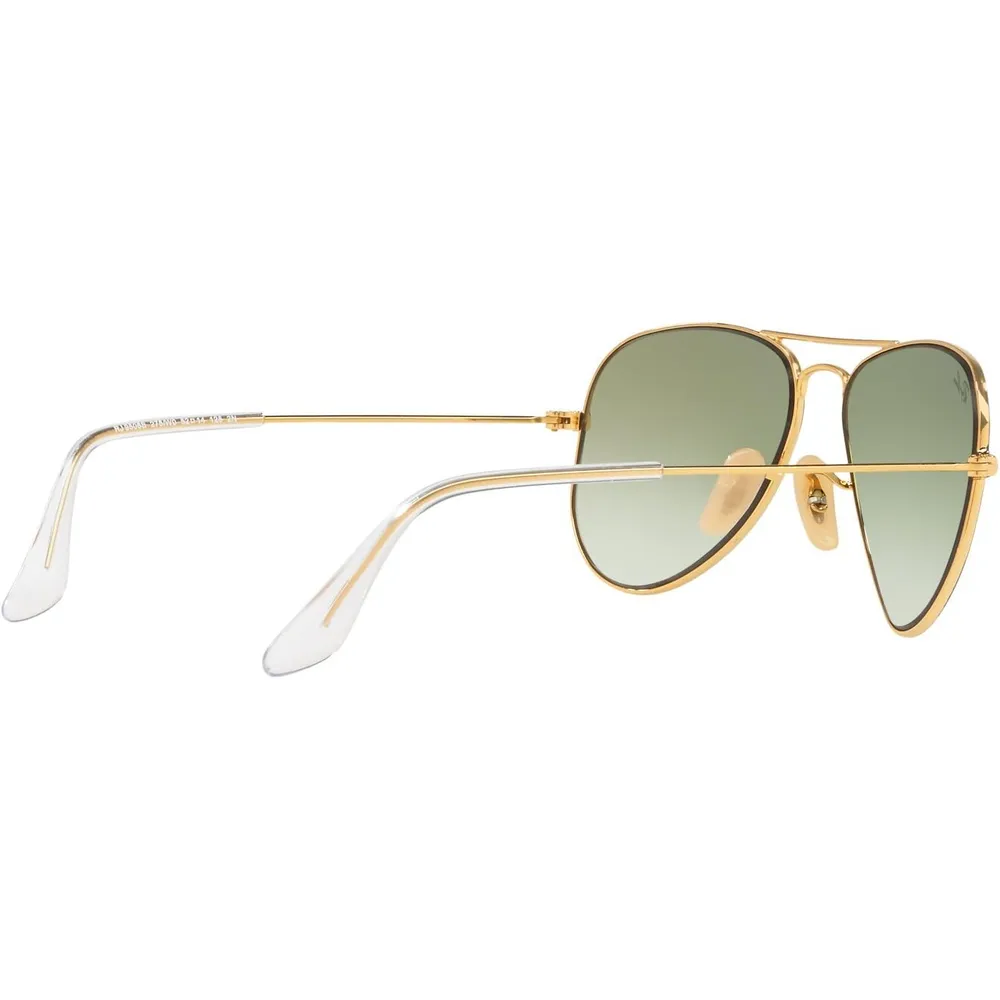 Ray-Ban Junior RJ9506S Gafas de sol para niños | Turquoise on Gold / Green Red