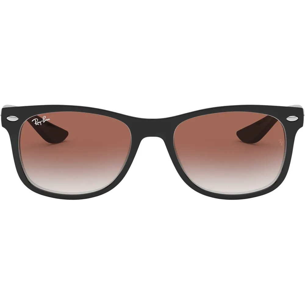 Ray-Ban Junior RJ9052S Gafas de sol para niños | Black / Clear Red Mirror II
