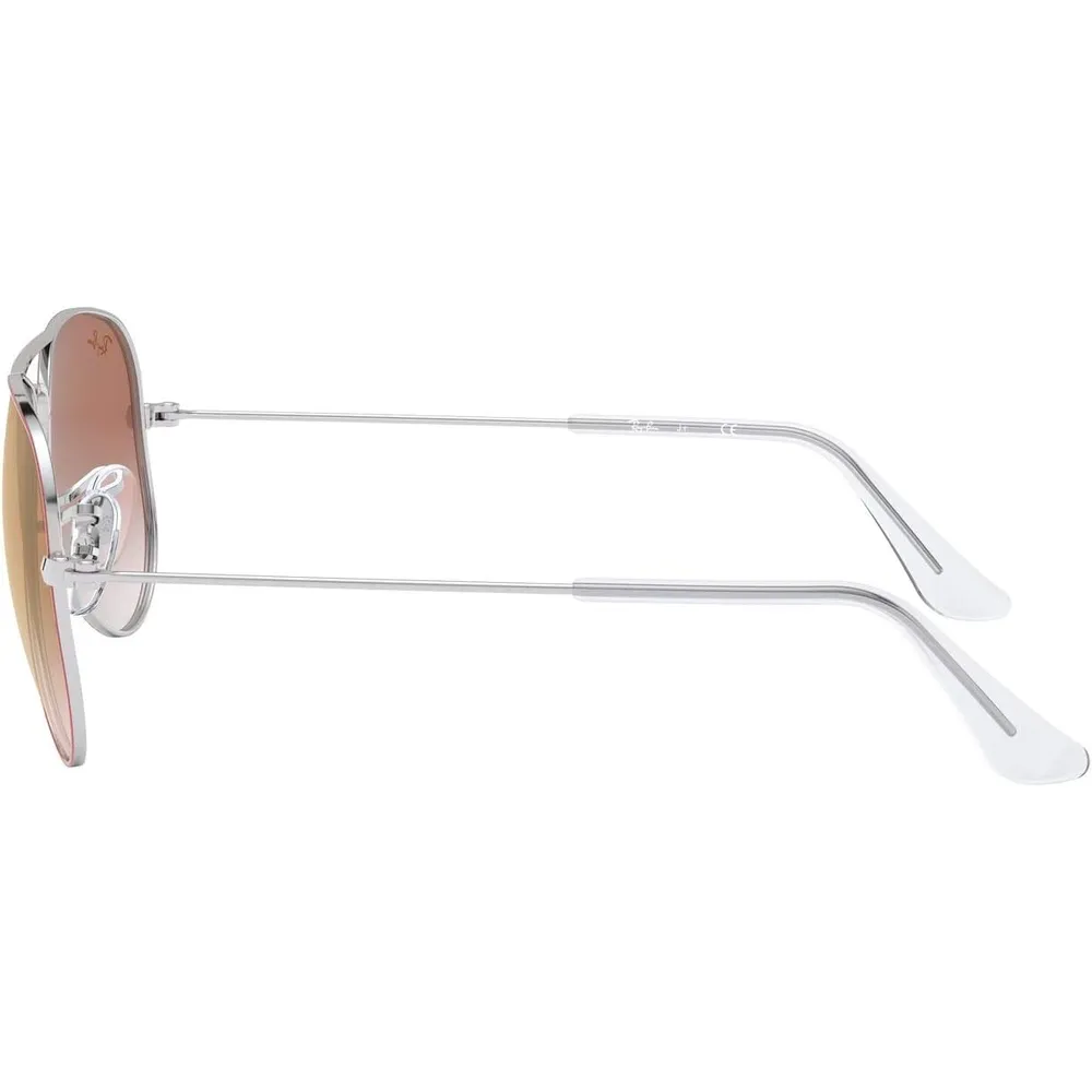 Ray-Ban Junior RJ9506S Gafas de sol para niños | Red on Silver / Clear Red Mirror