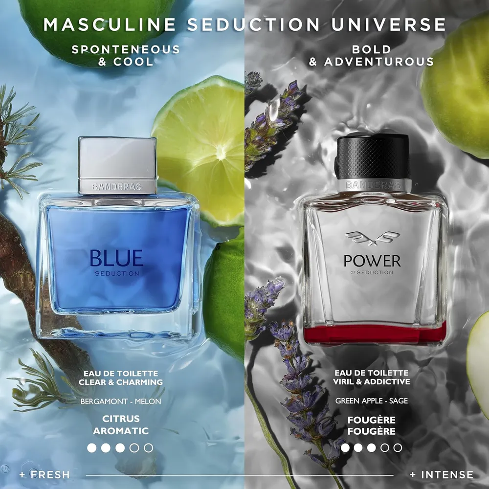 PERFUME BANDERAS POWER OF SEDUCTION EAU DE TOILETTE 3.4 OZ / 100 ML