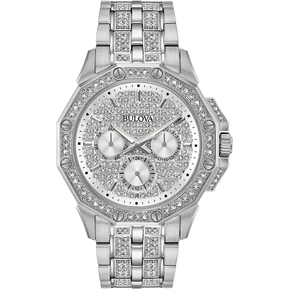 Bulova 96C134 reloj Octava para hombre con cronógrafo y esfera con cristales | 41.5 mm - StainlessSteel