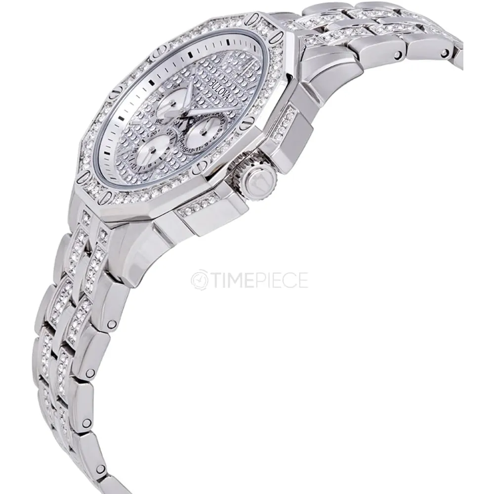 Bulova 96C134 reloj Octava para hombre con cronógrafo y esfera con cristales | 41.5 mm - StainlessSteel