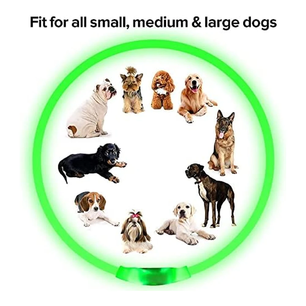 b07g994pss_3.webp Bseen - Collar para Perro con Luz Led Recargable Por USB - Collar de Seguridad para Mascotas que Hace que Tus Queridos Perros Sean Vistos Por La Noche para Perros Pequeños - Medianos y Grandes