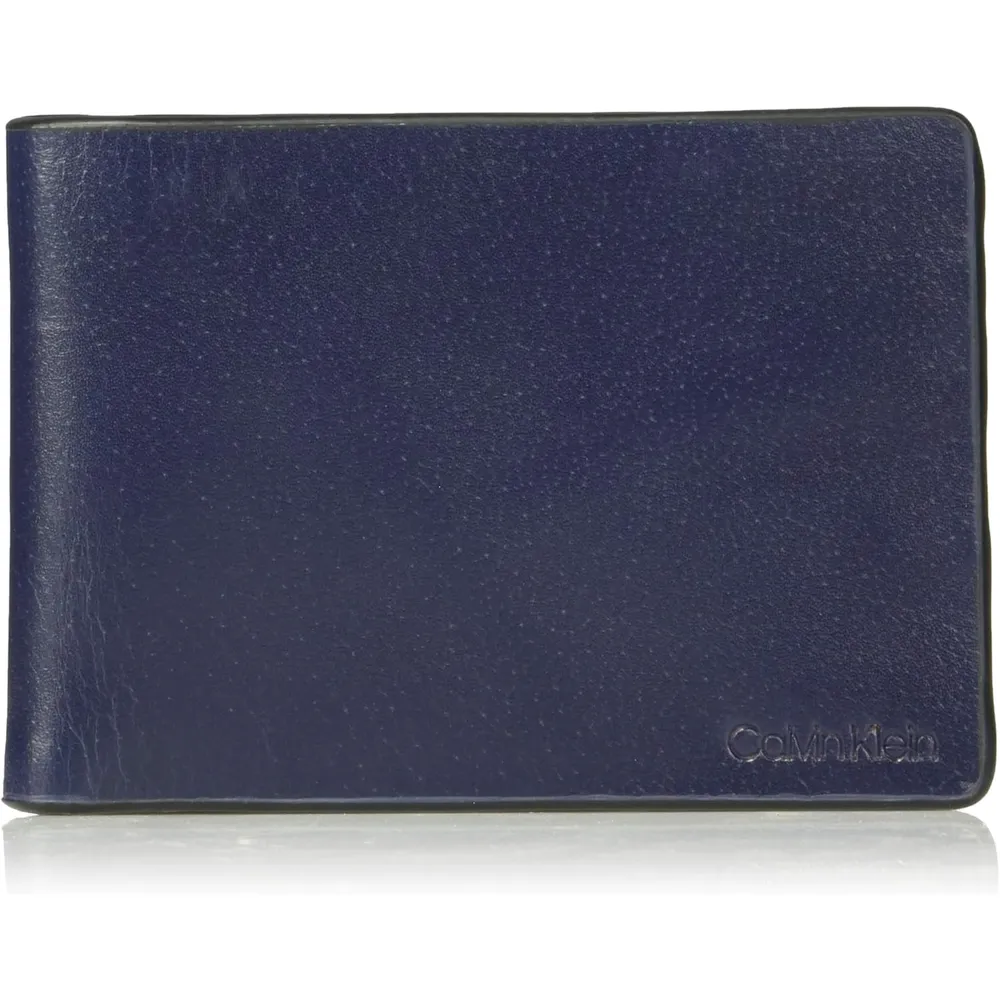 BILLETERA CALVIN KLEIN SLIMFOLD NAVY OSCURO HOMBRE