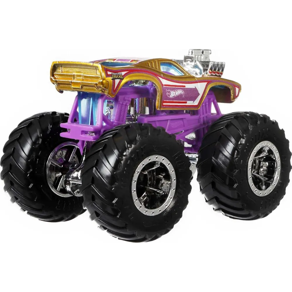 HOT WHEELS MONSTER TRUCKS SET 4 PZS (ESTILOS DIVERSOS)