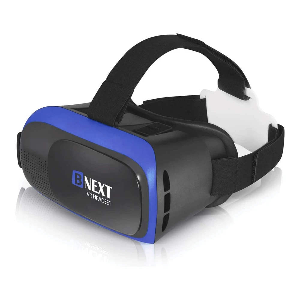 AUDÍFONOS DE REALIDAD VIRTUAL BNEXT PARA TELÉFONOS CELULARES CON GAFAS 3D VR | AZUL