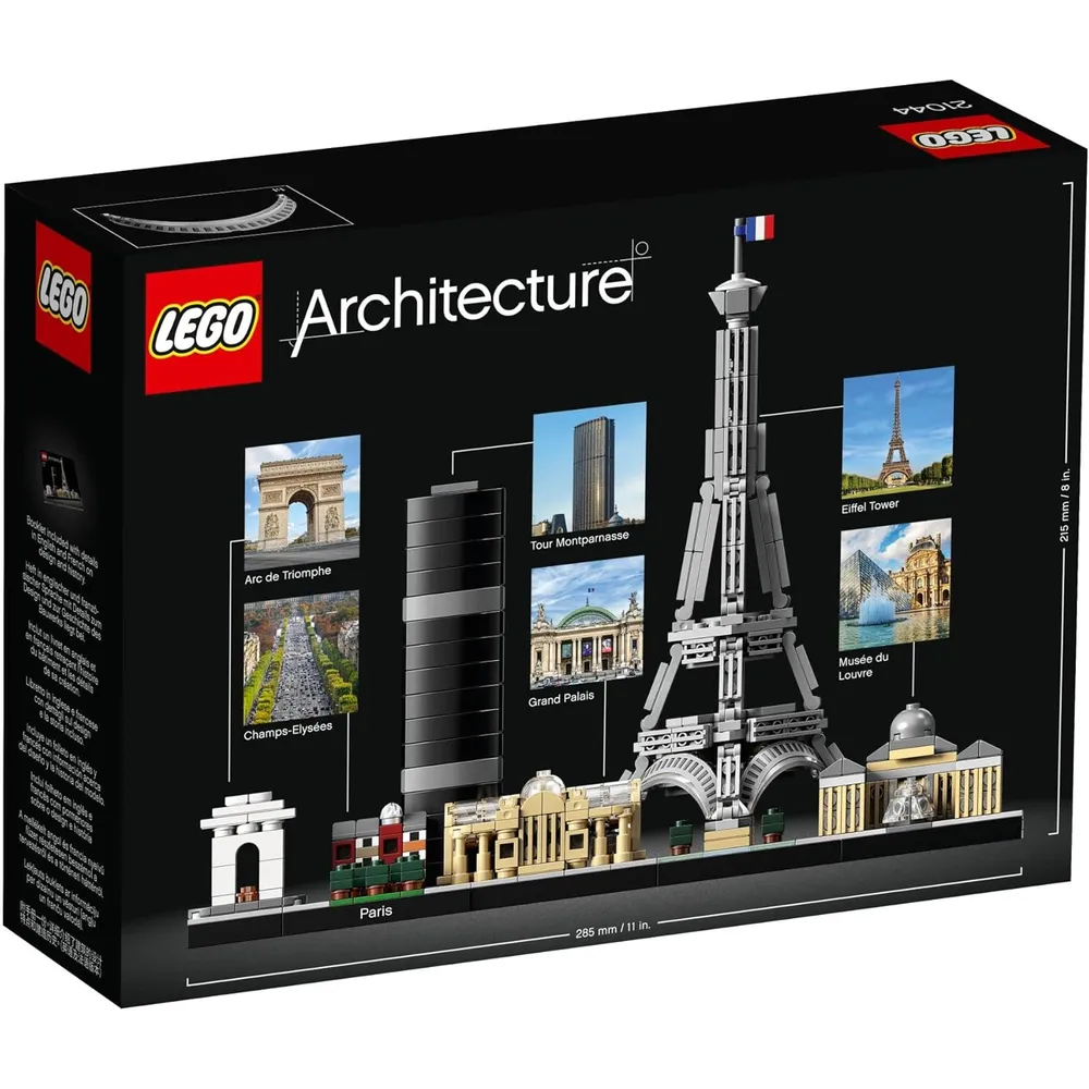 Lego Architecture maqueta de París set decorativo y regalo arquitectónico