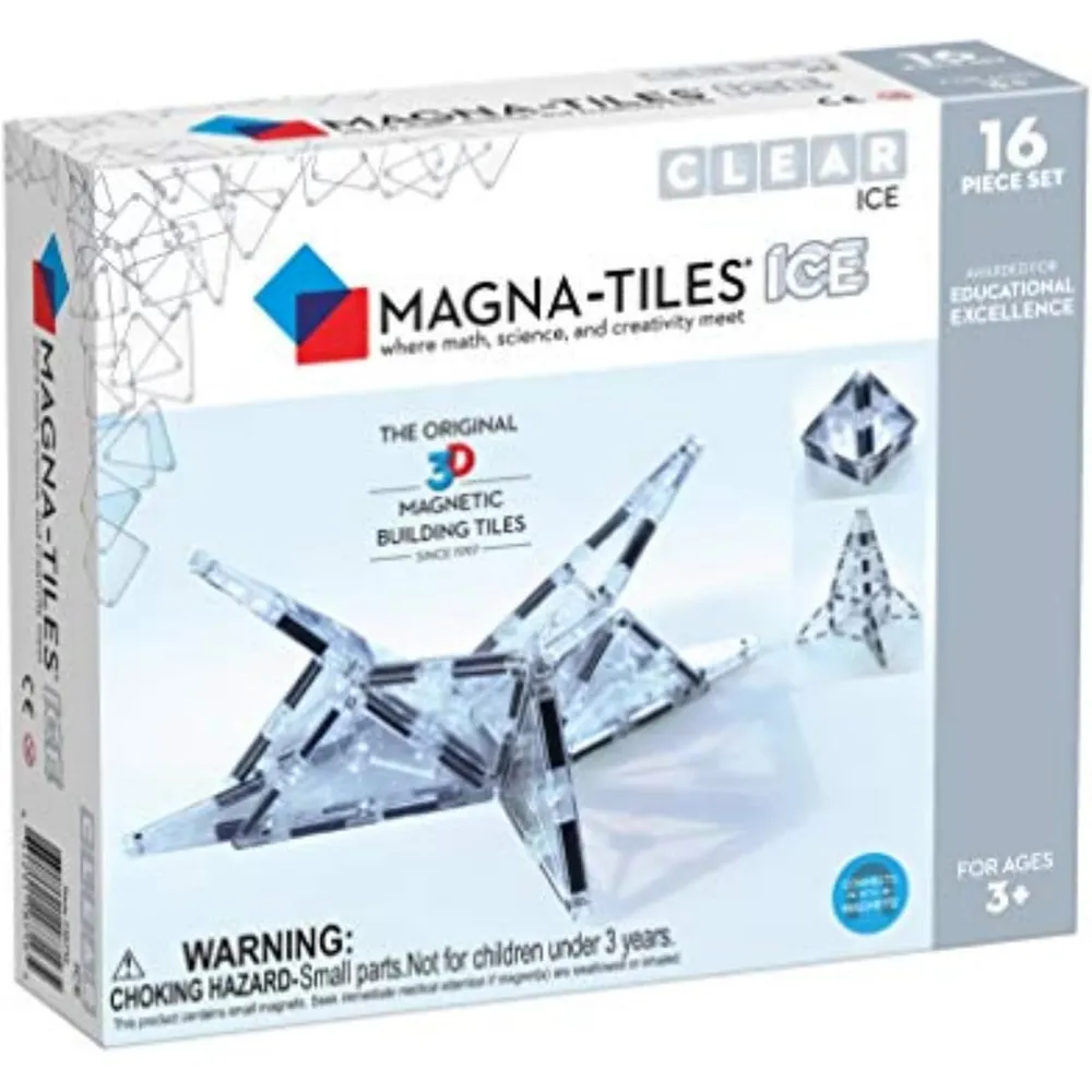MAGNA-TILES - Ice 16-piezas de construcción magnético