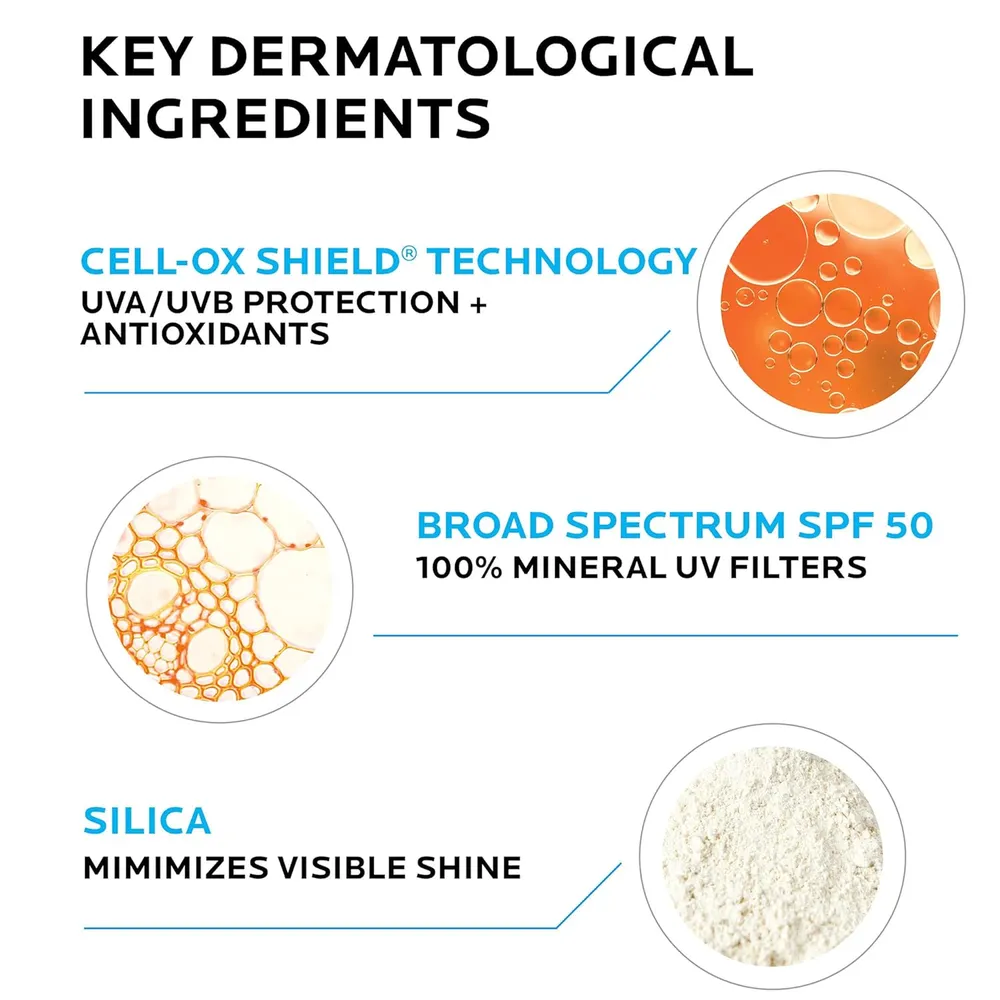 PROTECTOR SOLAR MINERAL SPF 50 ROSTRO Y CUERPO ANTHELIOS LA ROCHE-POSAY 3 OZ / 90 ML