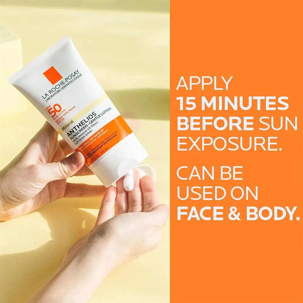 PROTECTOR SOLAR MINERAL SPF 50 ROSTRO Y CUERPO ANTHELIOS LA ROCHE-POSAY 3 OZ / 90 ML