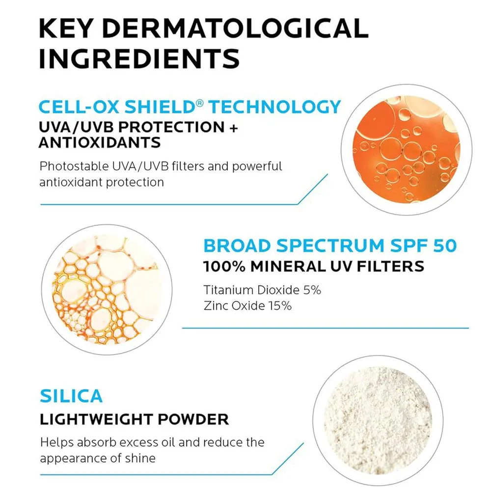 PROTECTOR SOLAR MINERAL SPF 50 ROSTRO Y CUERPO ANTHELIOS LA ROCHE-POSAY 4 OZ / 120 ML