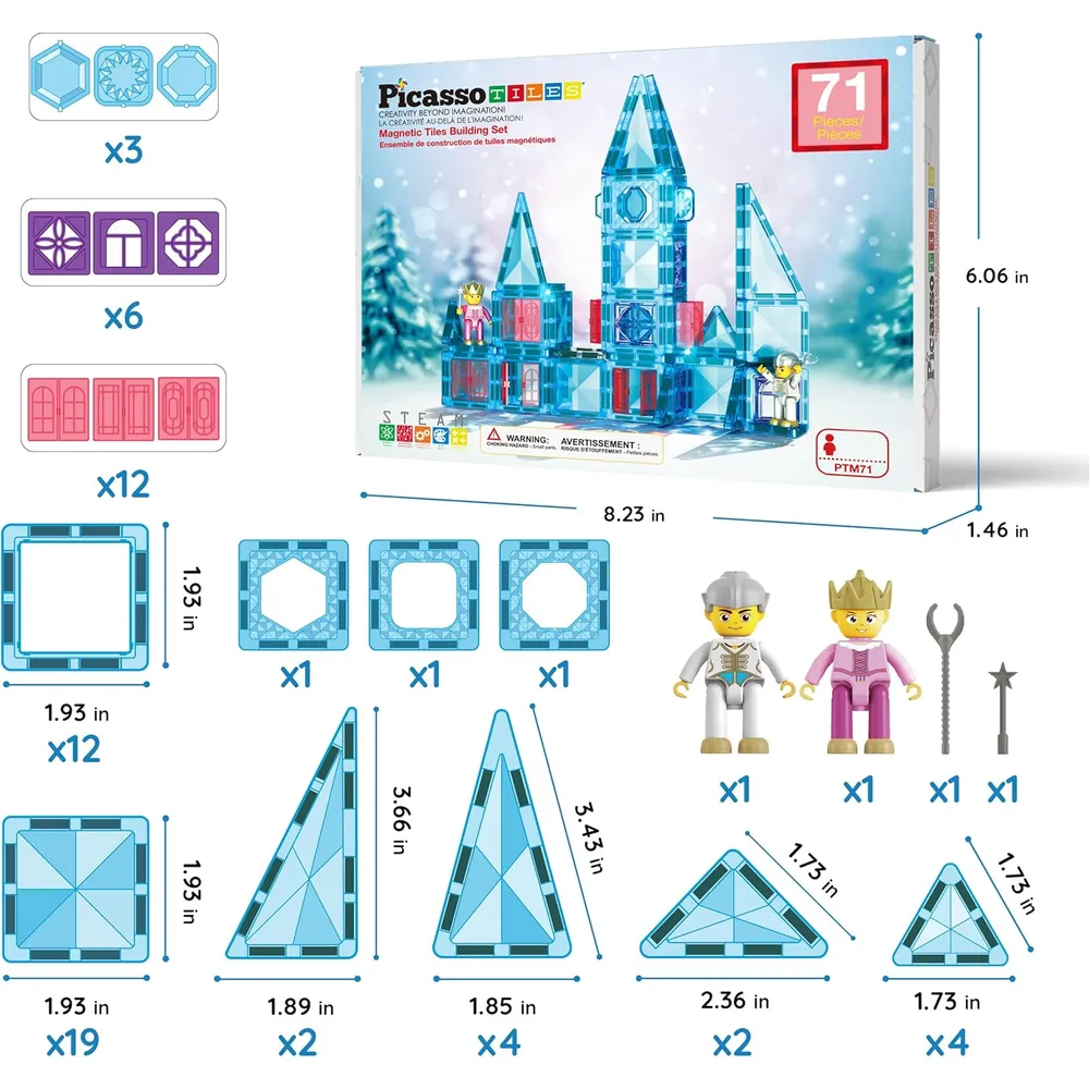 BLOQUES MAGNÉTICOS MINI DIAMOND PTM71 PICASSOTILES