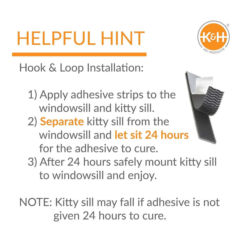 Kyh Pet Products Kitty Sill Window Sill Cat Perch Cat Window Perch con Cubierta Lavable - Forro Polar Sin Calefacción | Blanco