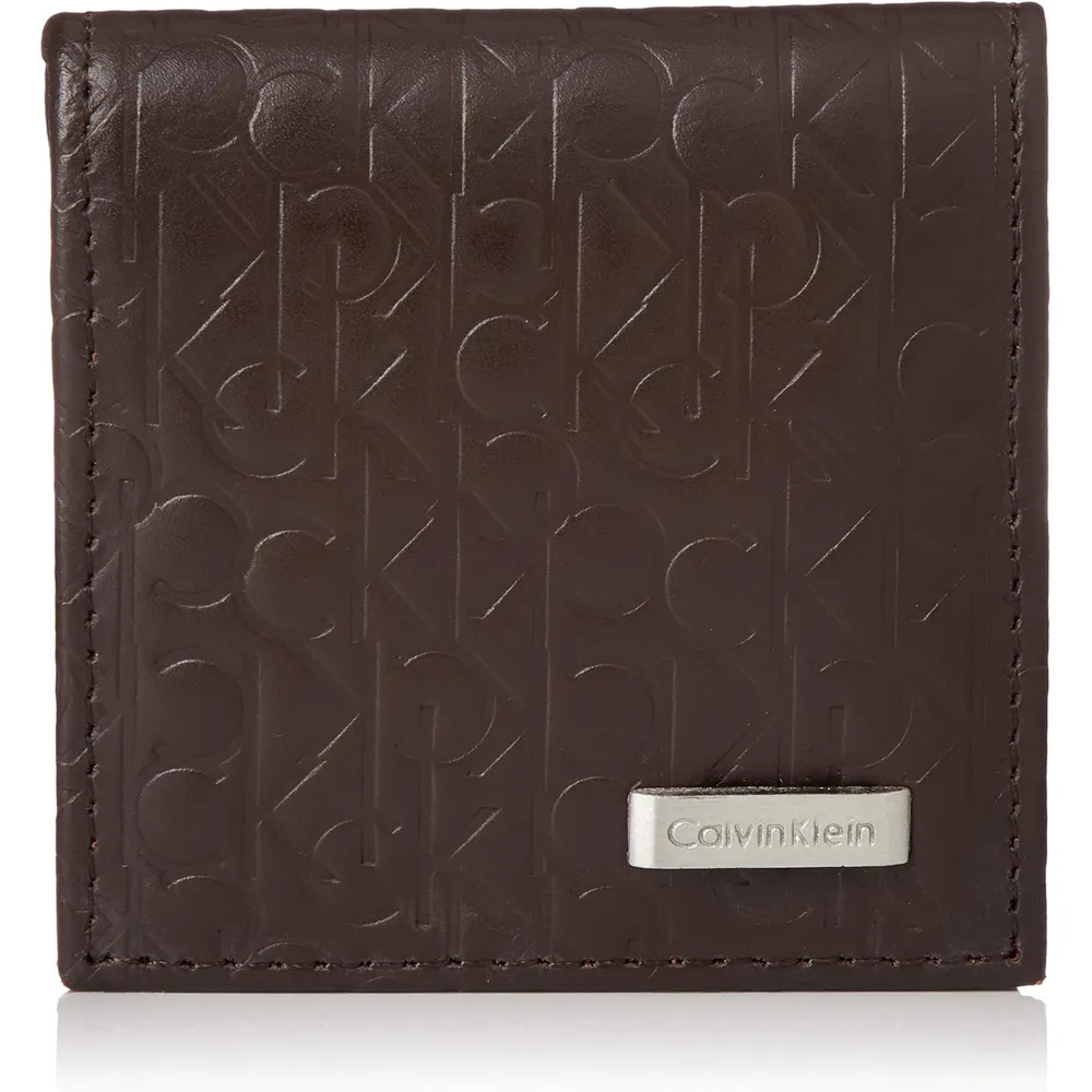 MONEDERO CALVIN KLEIN 74288 MARRÓN HOMBRE