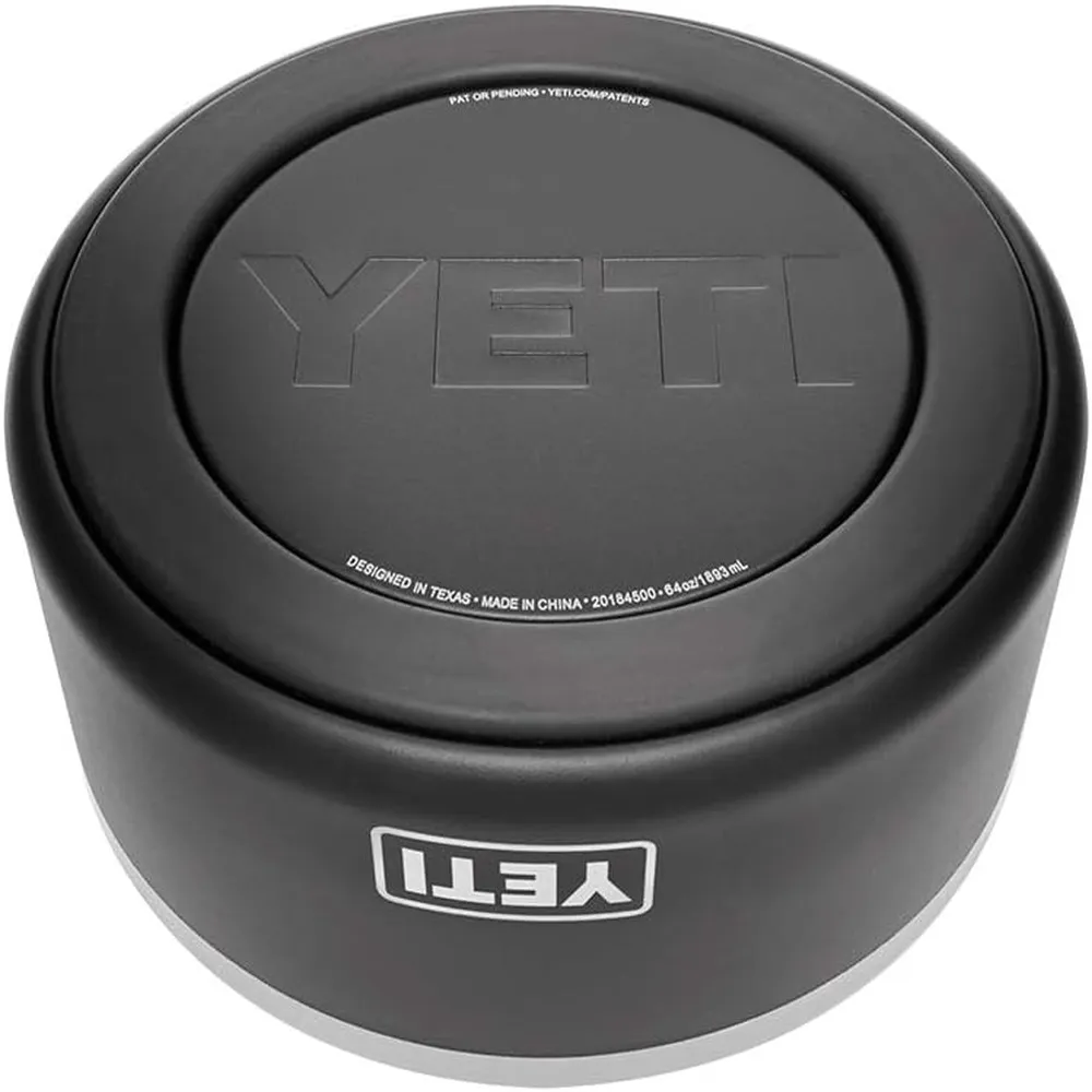 YETI Boomer 8 Tazón De Acero Inoxidable Para Perro de 64 oz | Negro