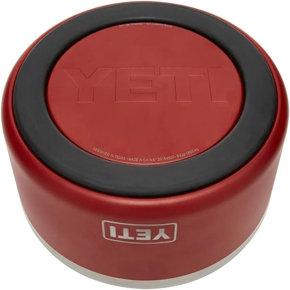 YETI Boomer 8 Tazón De Acero Inoxidable Para Perro de 64 oz | Rojo