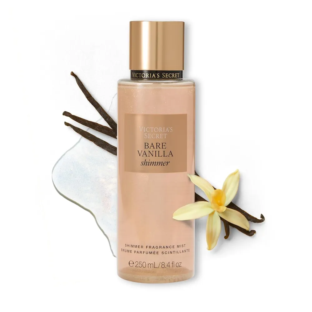 BODY MIST BARE VANILLA SHIMMER VICTORIA SECRET MUJER 8.4 OZ / 250 ML