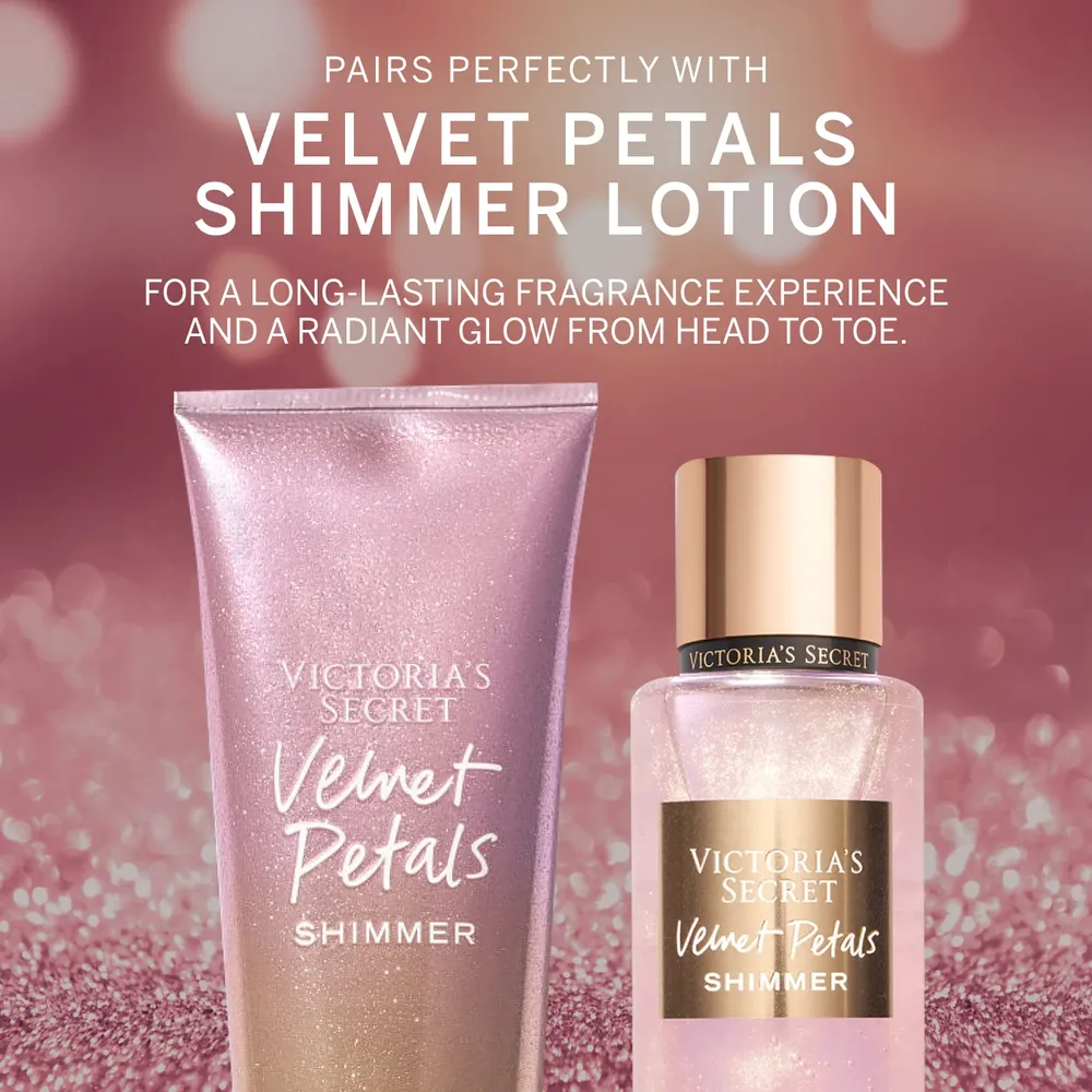 BODY MIST VELVET PETALS SHIMMER VICTORIA SECRET MUJER 8.4 OZ / 250 ML