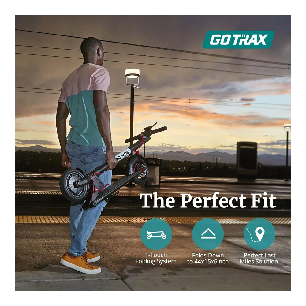 Scooter Eléctrico Gotrax Gxl V2 Seris - Neumático de 8, 5' / 10' - Motor de 250w / 350w - Aluminio - Pantalla Digital para Adultos