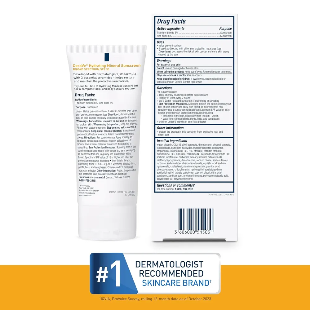 CERAVE PROTECTOR SOLAR FACIAL FPS 30 - 2.5 OZ / 75 ML
