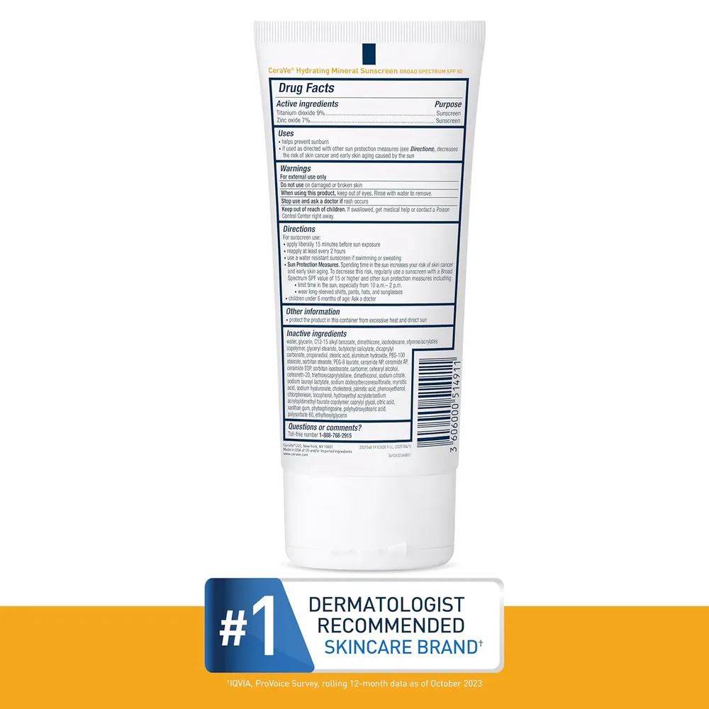CERAVE PROTECTOR SOLAR CORPORAL FPS 50 - 5 OZ / 150 ML