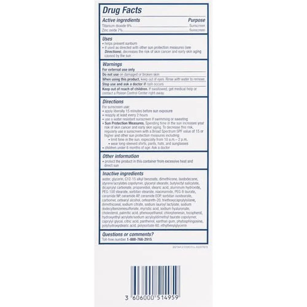 CERAVE PROTECTOR SOLAR FACIAL FPS 50 - 2.5 OZ / 75 ML