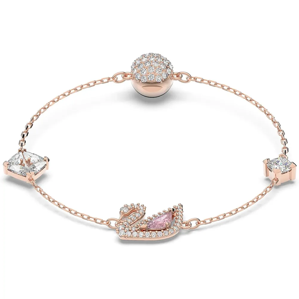 SWAROVSKI PULSERA SWAN DAZZLING ACABADO ORO ROSA PARA MUJER | ORO ROSA