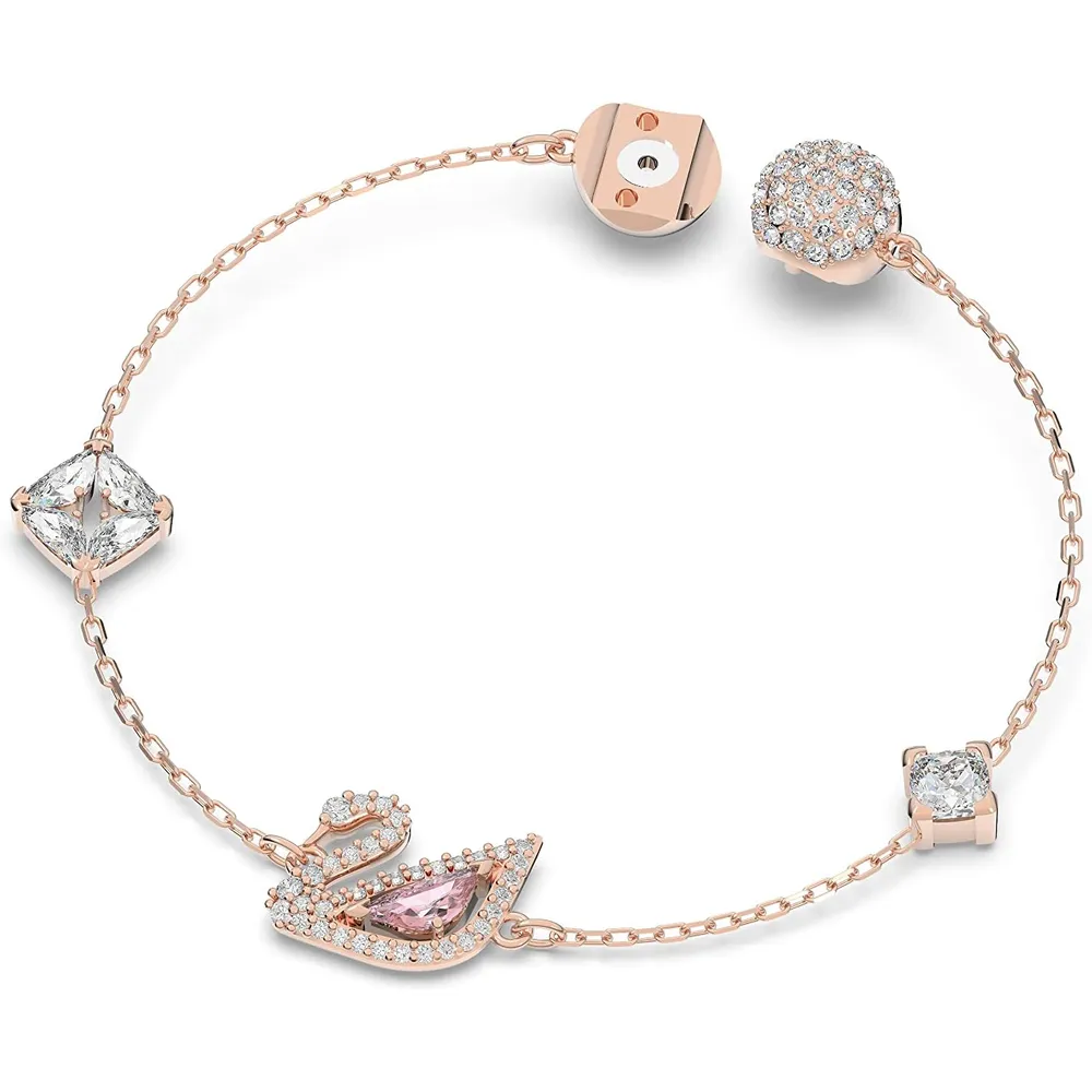 SWAROVSKI PULSERA SWAN DAZZLING ACABADO ORO ROSA PARA MUJER | ORO ROSA