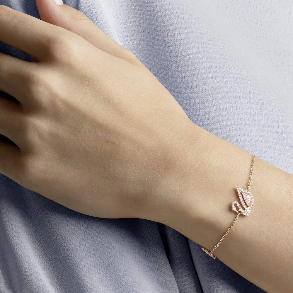 SWAROVSKI PULSERA SWAN DAZZLING ACABADO ORO ROSA PARA MUJER | ORO ROSA